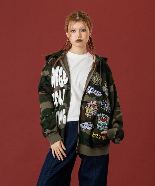 XLARGE パーカー MULTI LOGO ZIP UP HOODED SWEATSHIRT メンズ