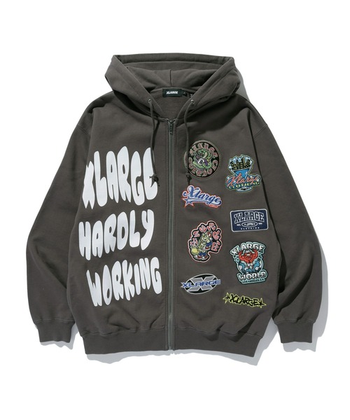 XLARGEパーカー XLARGE パーカー MULTI LOGO ZIP UP HOODED SWEATSHIRT メンズ