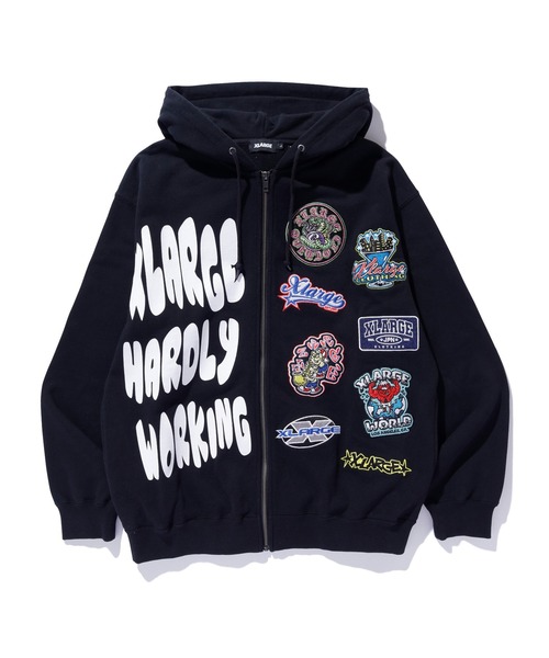 XLARGE（エクストラ ラージ） パーカー MULTI LOGO ZIP UP HOODED