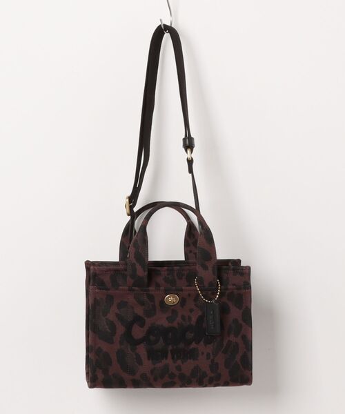COACH（コーチ） トートバッグ カーゴ トート 26・レオパード プリント