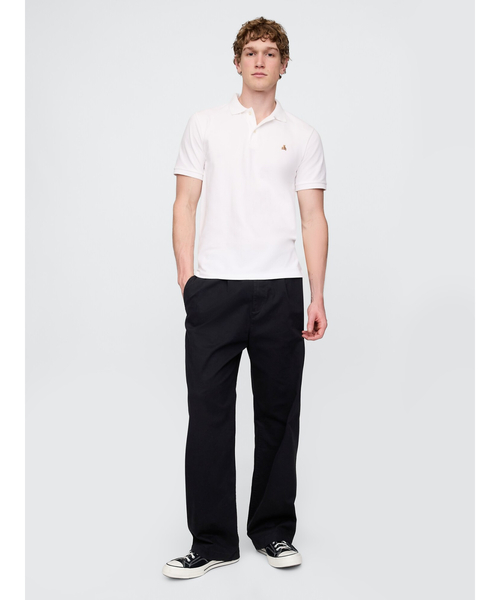 「GAP」 半袖ポロシャツ X-SMALL ネイビー メンズ_画像2