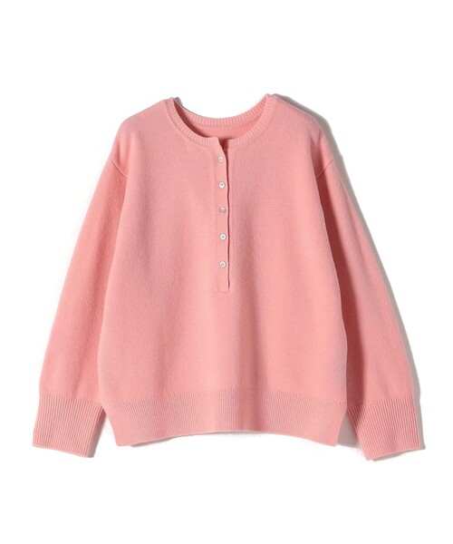 美品 ◆ SHIPS シップス　定価1,5万　ニット　ウール　カシミヤ　ピンク SHIPS（シップス） ニット セーター 「手洗い可能」ウール カシミヤ