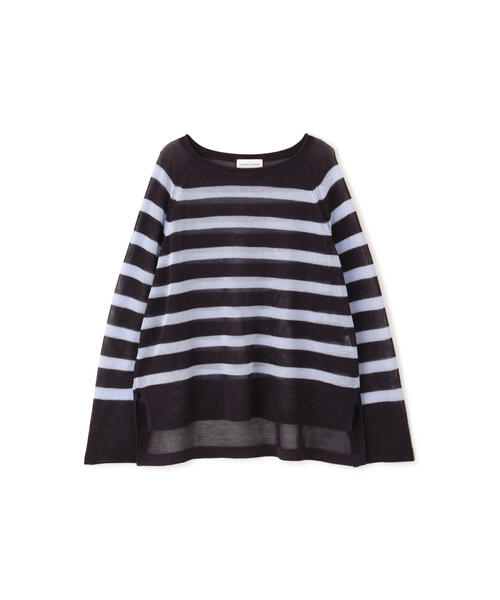 「human woman」 長袖ニット MEDIUM チャコールグレー レディース_画像2