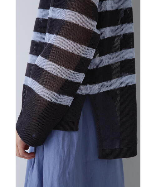 「human woman」 長袖ニット MEDIUM チャコールグレー レディース_画像9