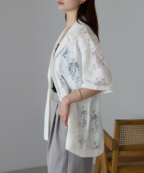 「r.」 テーラードジャケット フリー ブラック レディース_画像2