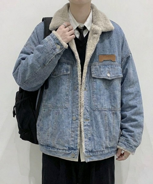 link lot デニムジャケット gジャン 「25年秋冬新作」裏フェイクファー