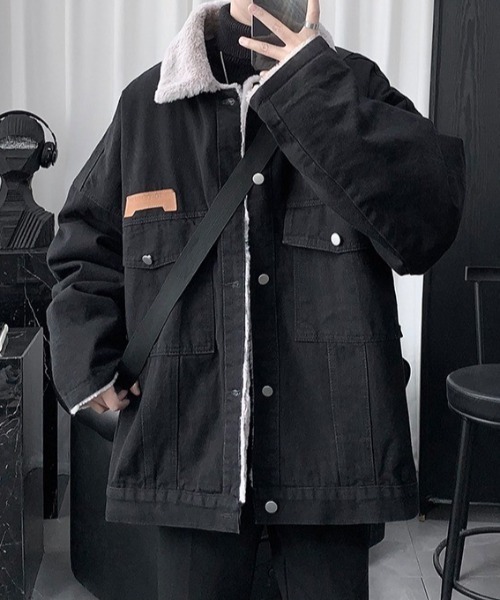 link lot デニムジャケット gジャン 「25年秋冬新作」裏フェイクファー