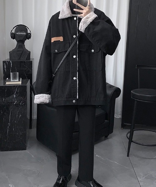 link lot デニムジャケット gジャン 「25年秋冬新作」裏フェイクファー