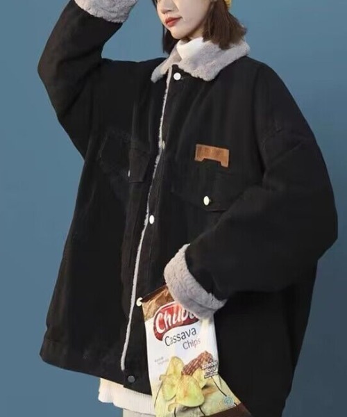 link lot デニムジャケット gジャン 「25年秋冬新作」裏フェイクファー