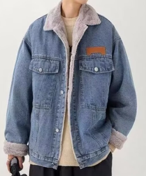 link lot デニムジャケット gジャン 「25年秋冬新作」裏フェイクファー