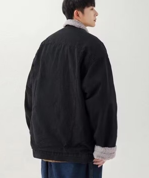 link lot デニムジャケット gジャン 「25年秋冬新作」裏フェイクファー