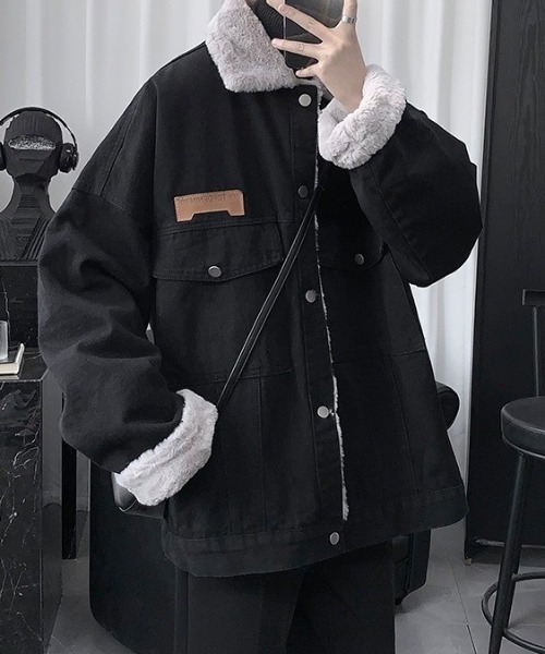 link lot デニムジャケット gジャン 「25年秋冬新作」裏フェイクファー