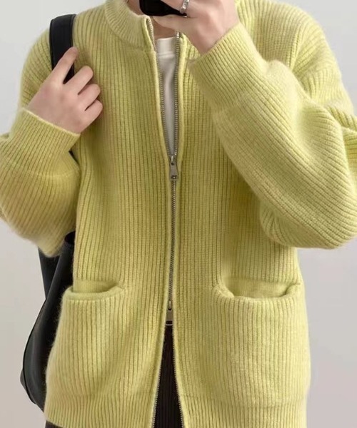 Dream garden（ドリームガーデン） カーディガン Wジップアップ