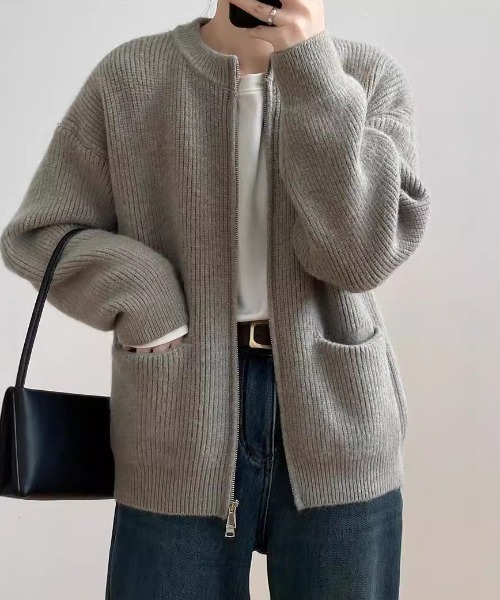 Dream garden（ドリームガーデン） カーディガン Wジップアップ