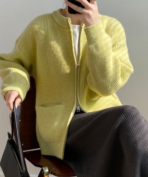 Dream garden（ドリームガーデン） カーディガン Wジップアップ