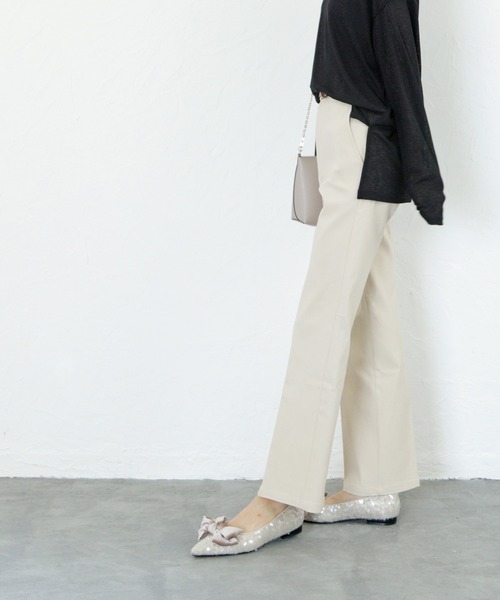 「SOROTTO」 フラットパンプス 24.0cm ブラック レディース_画像2