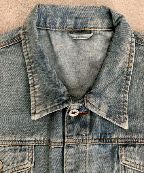 デニムジャケット gジャン ユニセックス オーバーシルエットデニム
