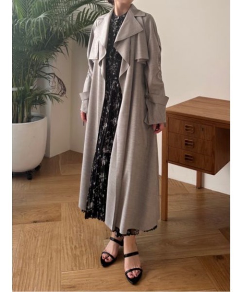 SNIDELトレンチコートアイボリー新品未使用 SNIDEL（スナイデル） トレンチコート 0 アイボリー レディース