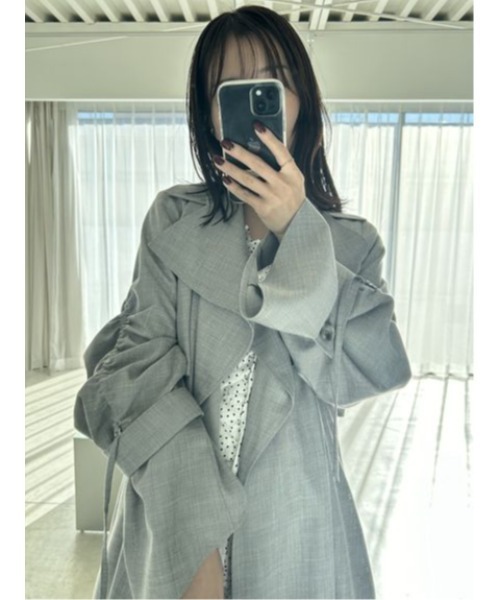 SNIDELトレンチコートアイボリー新品未使用 SNIDEL（スナイデル） トレンチコート 0 アイボリー レディース