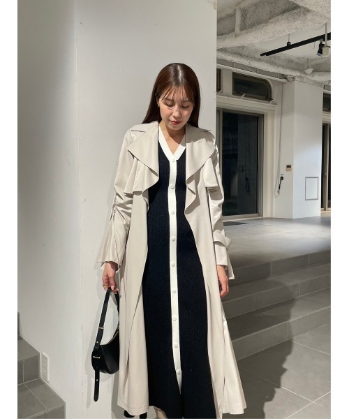 SNIDELトレンチコートアイボリー新品未使用 SNIDEL（スナイデル） トレンチコート 0 アイボリー レディース