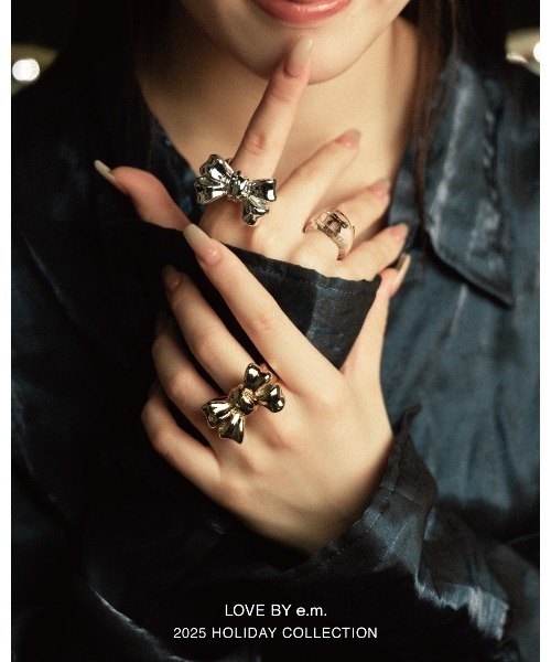 LOVE BY e.m.（ラブバイイーエム） 指輪 リング ビックリボンリング