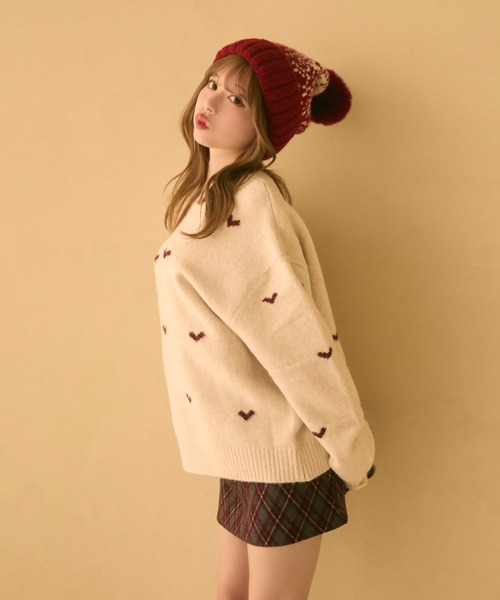 TITTY＆CO.（ティティーアンドコー） ニット セーター プチハート柄