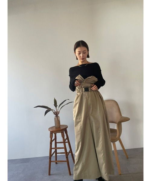 「HANNE」 長袖ニット FREE ベージュ レディース_画像2