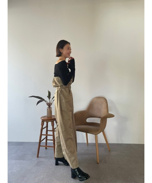 「HANNE」 長袖ニット FREE ベージュ レディース_画像3