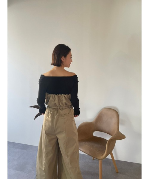 「HANNE」 長袖ニット FREE ベージュ レディース_画像4