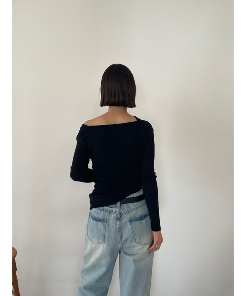 「HANNE」 長袖ニット FREE ベージュ レディース_画像8