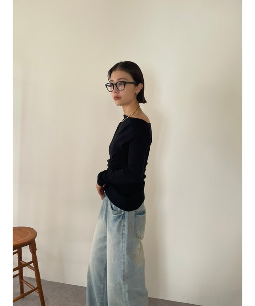 「HANNE」 長袖ニット FREE ベージュ レディース_画像9