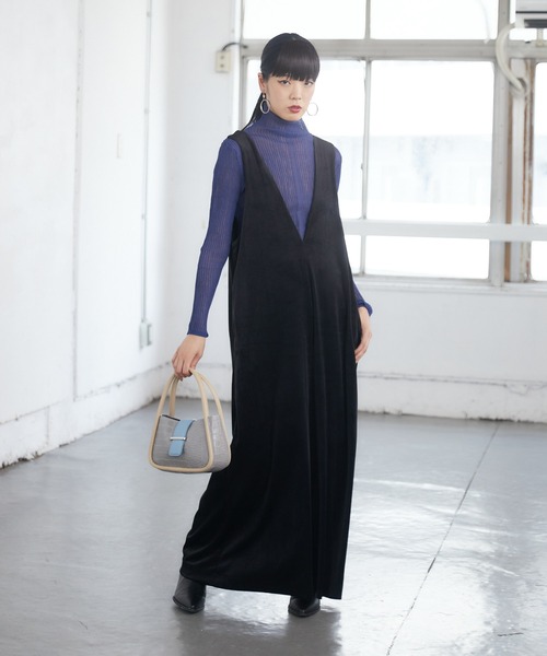 「CLOCHE」 オールインワン FREE グレー レディース_画像8