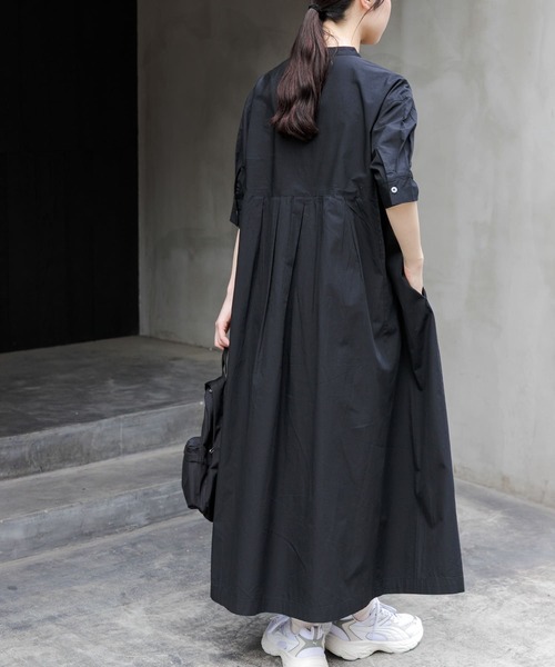 「FORK&SPOON」 7分袖ワンピース 2 ブルー レディース_画像9