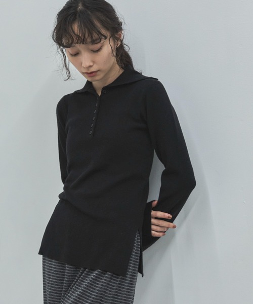 Bergfabel ボタンハイネックニット バーグファベル セーター feepur（フェピュール） タートルネック ニット セーター 「ハンド