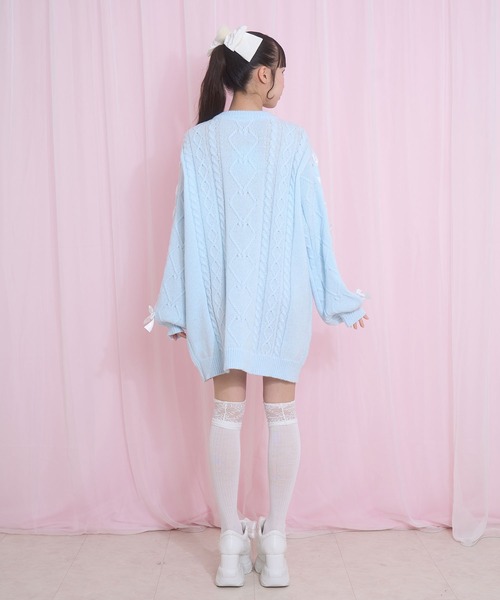 シナモンバニー Honey Cinnamon（ハニーシナモン） チュニック ハニーアップリケニット