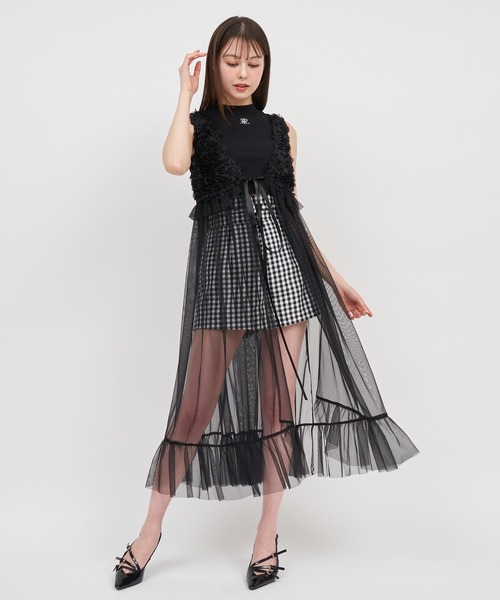 「ROYAL PARTY」 ベスト FREE ブラック レディース_画像6