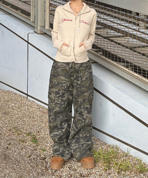 「sedacle girl」 ニットカーディガン FREE カーキ レディース_画像2
