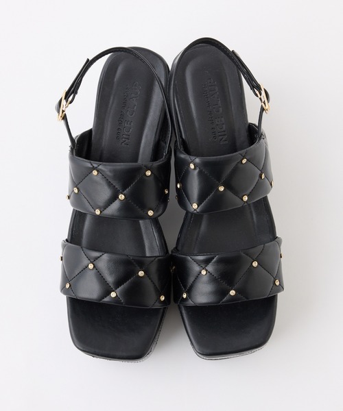 one after another NICE CLAUP サンダル ビジュースタッズ付き