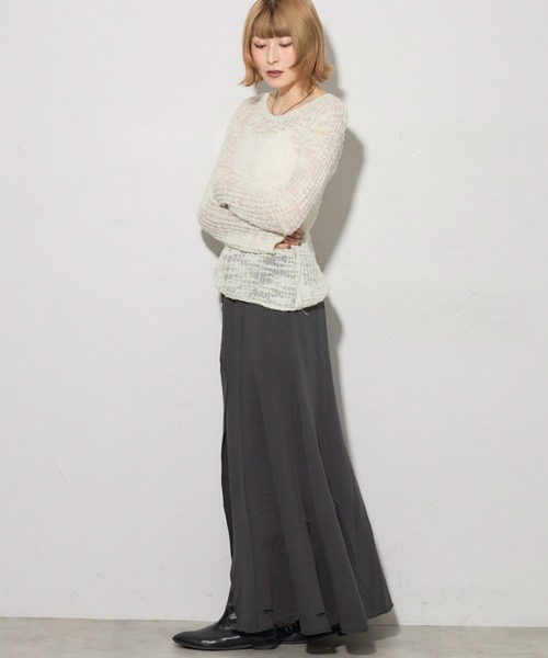 「leimn」 長袖ニット M ブラック レディース_画像4