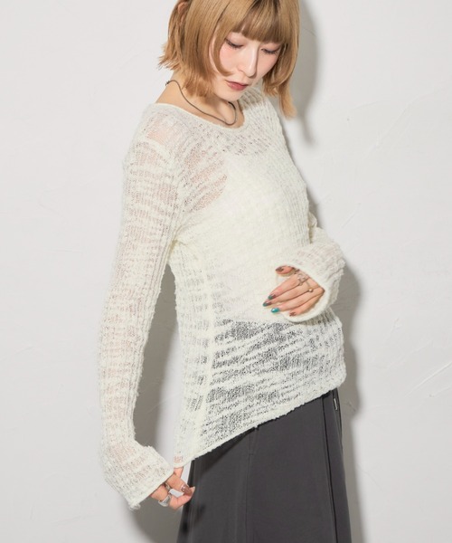 「leimn」 長袖ニット M ブラック レディース_画像9