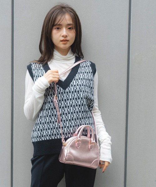 「ACCOMMODE」 2WAYバッグ FREE シルバー レディース_画像8