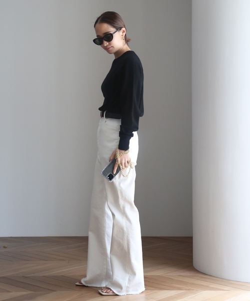 「Deuxieme Classe」 長袖ニット FREE ベージュ レディース_画像5