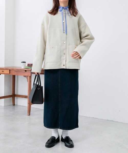 「BONLECILL」 ニットカーディガン FREE ワイン レディース_画像5