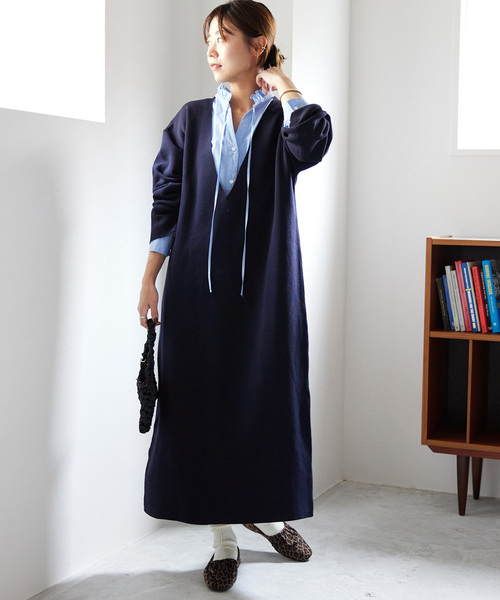 「JOURNAL STANDARD relume」 ニットワンピース FREE ブラウン レディース_画像5