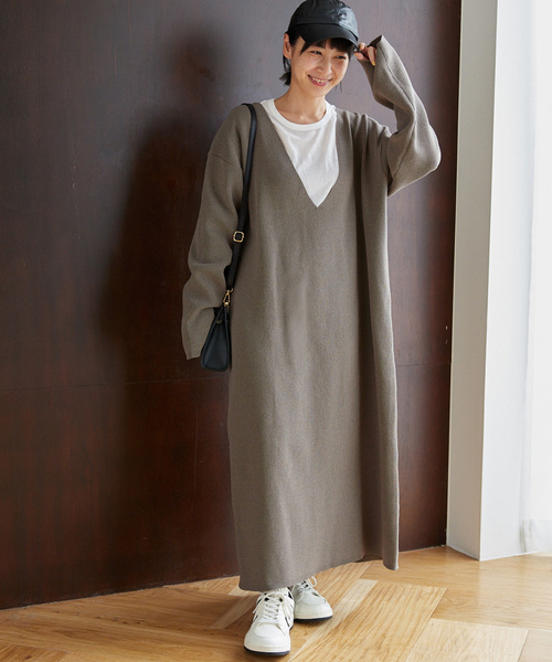 「JOURNAL STANDARD relume」 ニットワンピース FREE ブラウン レディース_画像7