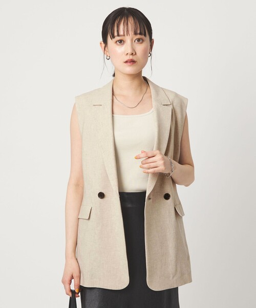 【美品】グリーンレーベル　ベストジレ green label relaxing（グリーンレーベルリラクシング） ベスト ジレ