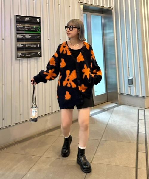 「CIAOPANIC TYPY」 ニットカーディガン LARGE ブラウン メンズ_画像6