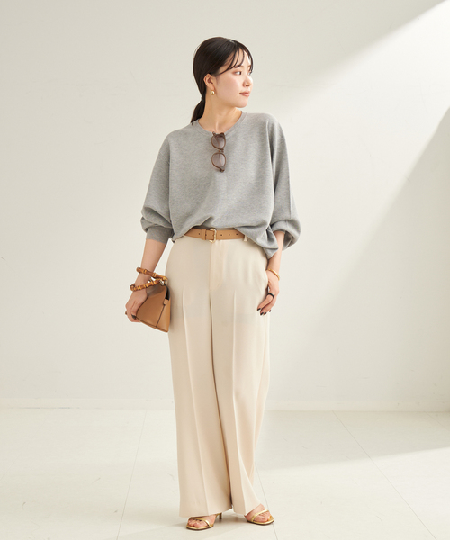 「Plage」 長袖ニット - グレー レディースの画像