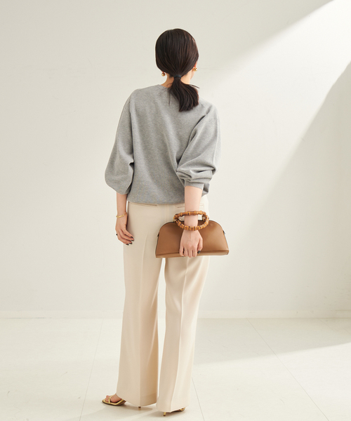 「Plage」 長袖ニット - グレー レディースの画像