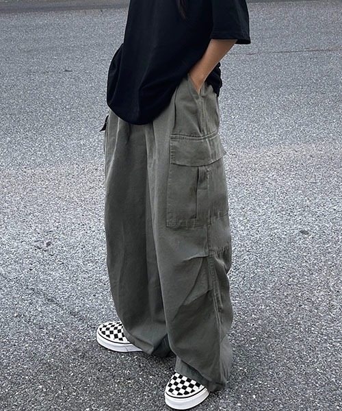 「WESTBOY」 カーゴパンツ M カーキブラウン メンズ_画像9